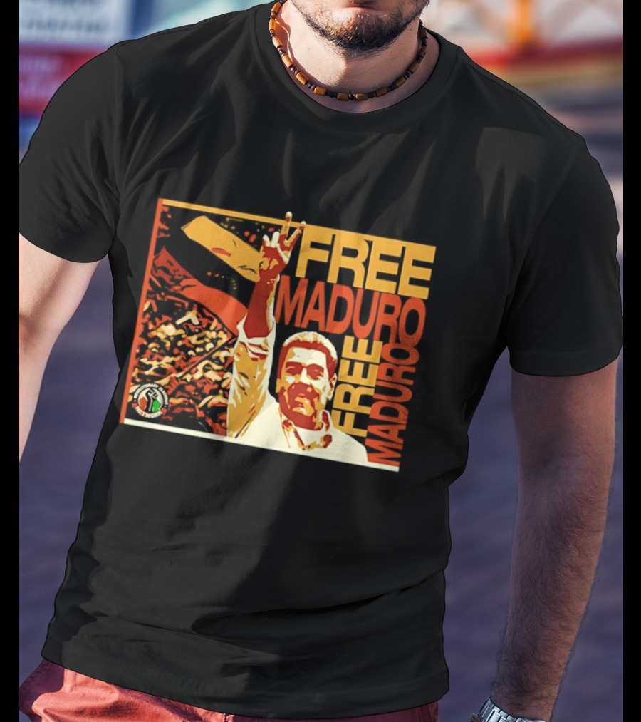 FREE MADURO Nicolas Maduro Peace Sign Protest T-Shirt