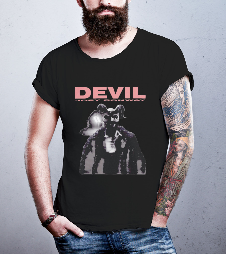 Devil Joey Conway Photographic Evidence Mysterious Horned Figure T-Shirt