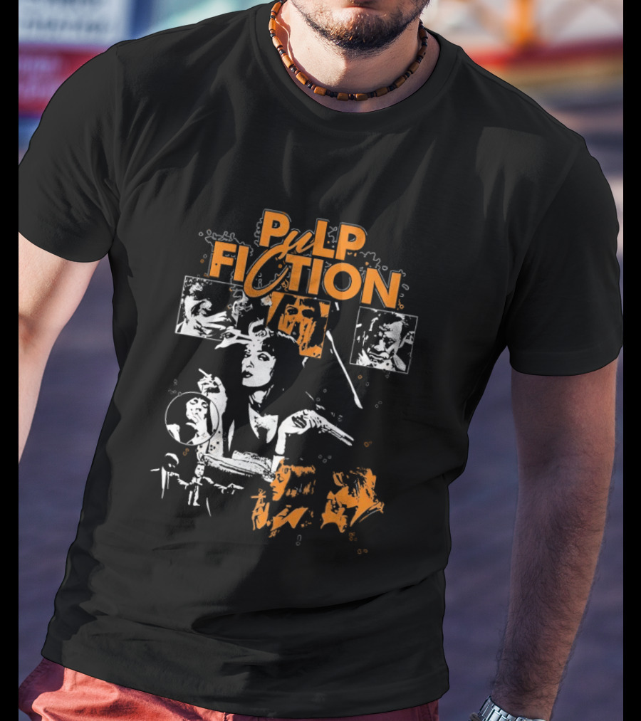 Pulp Fiction Vintage Film Style Featuring Mia Wallace T-Shirt