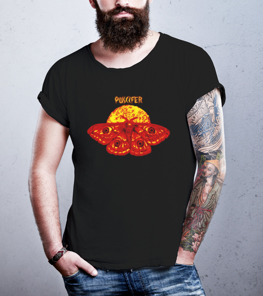 Puscifer April 4 2026 Boston MA Tour Fire Moth Sunburst T-Shirt