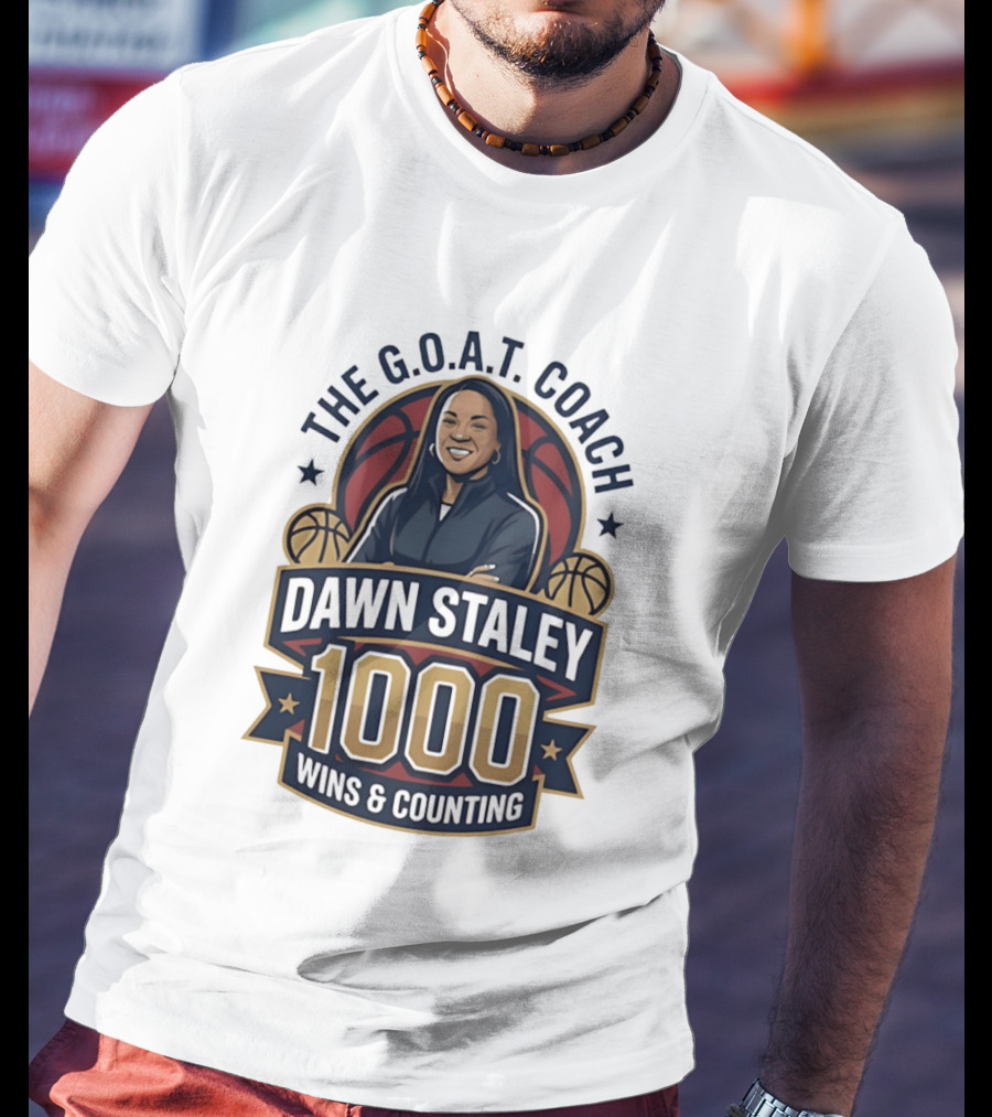 The G.O.A.T. Coach Dawn Staley 1000 Wins & Counting T-Shirt