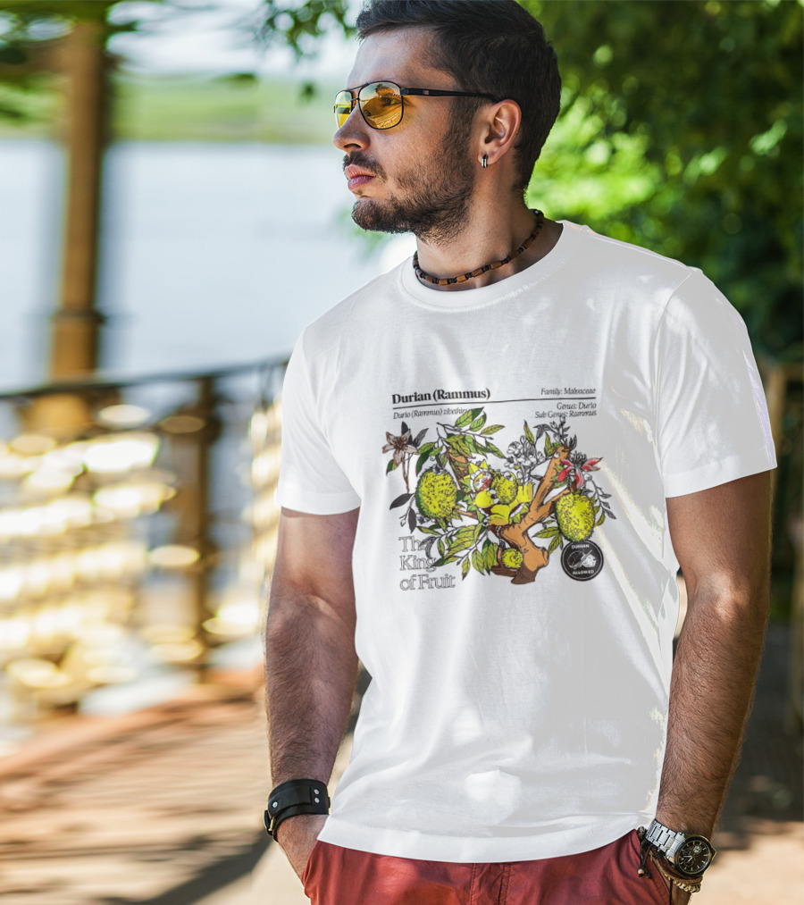 Durian Zibethinus Genus Durio Family Malvaceae The King Of Fruit T-Shirt
