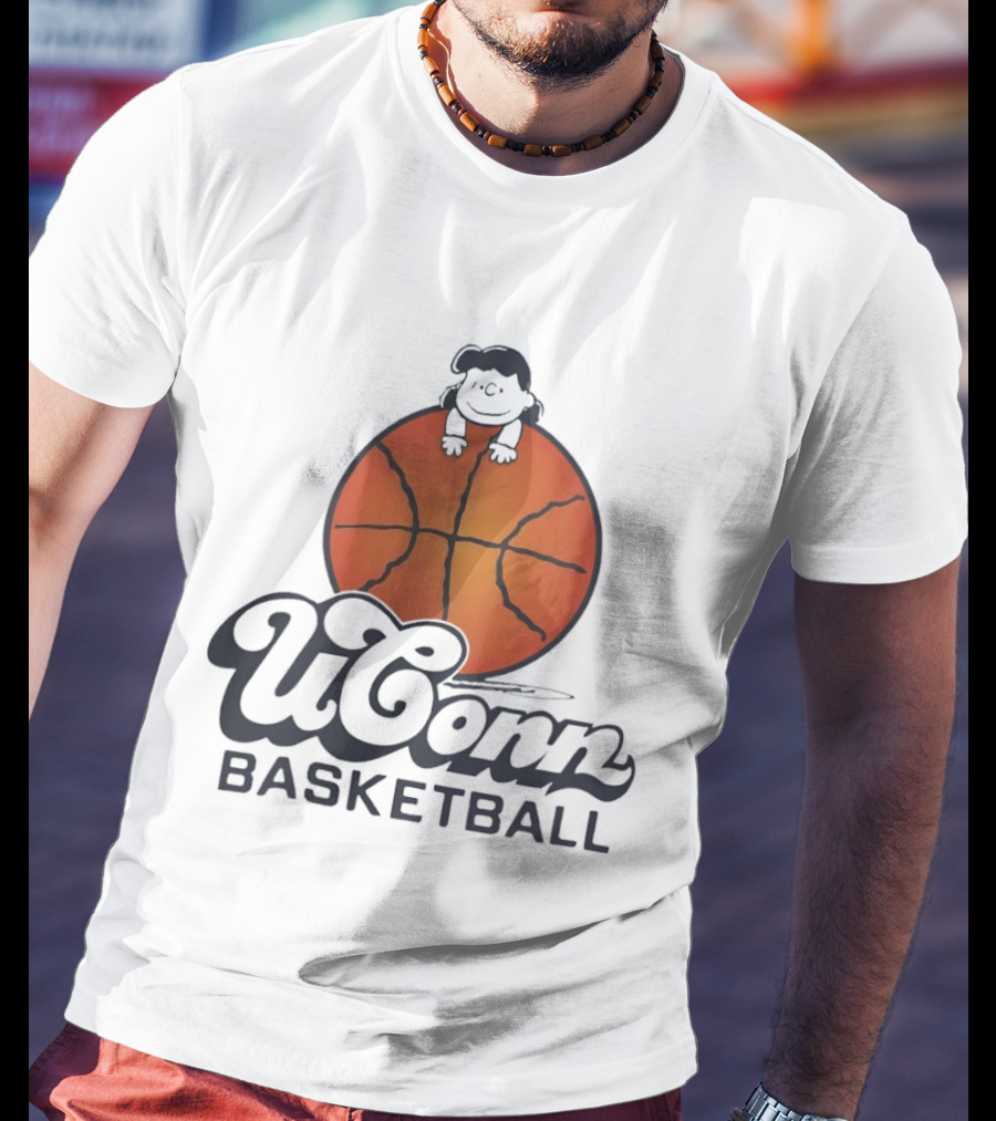 Peanuts X UConn Huskies Lucy Basketball UConn Basketball T-Shirt