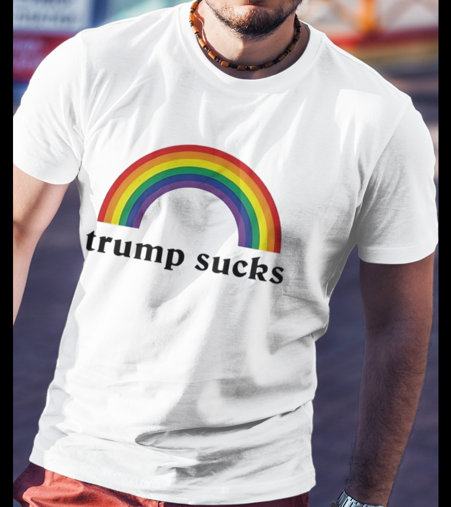 Trump Sucks Rainbow LGBT Pride T-Shirt