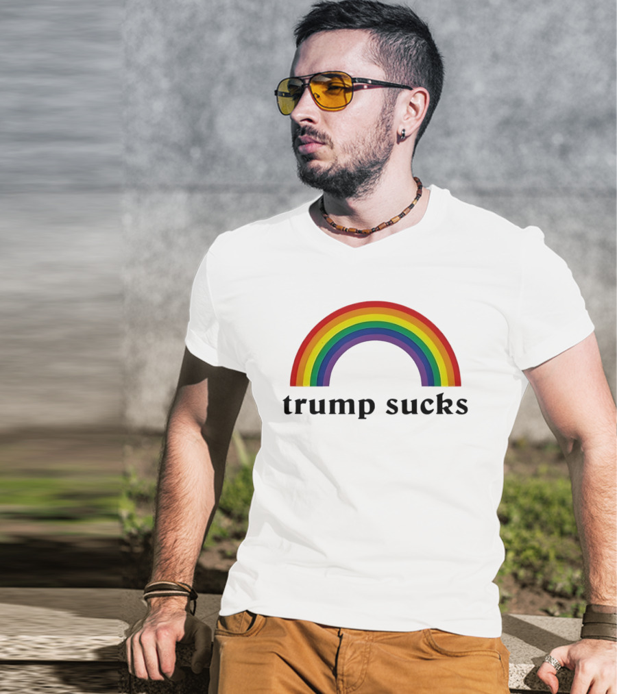 Trump Sucks Rainbow LGBT Pride T-Shirt