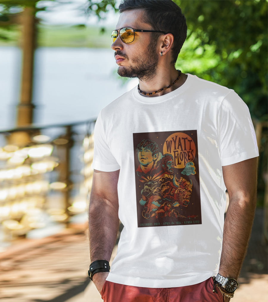 Wyatt Flores With Kashus Culpepper Columbus Ohio April 4 2026 Kemba Live Event T-Shirt