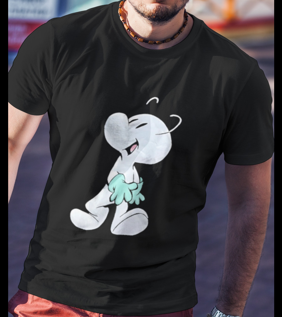 Fone Bone Character In Green Gloves Vintage Comic Style Bone Series T-Shirt