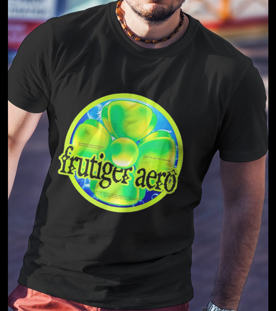 Frutiger Aero Psychedelic Neon Flower T-Shirt