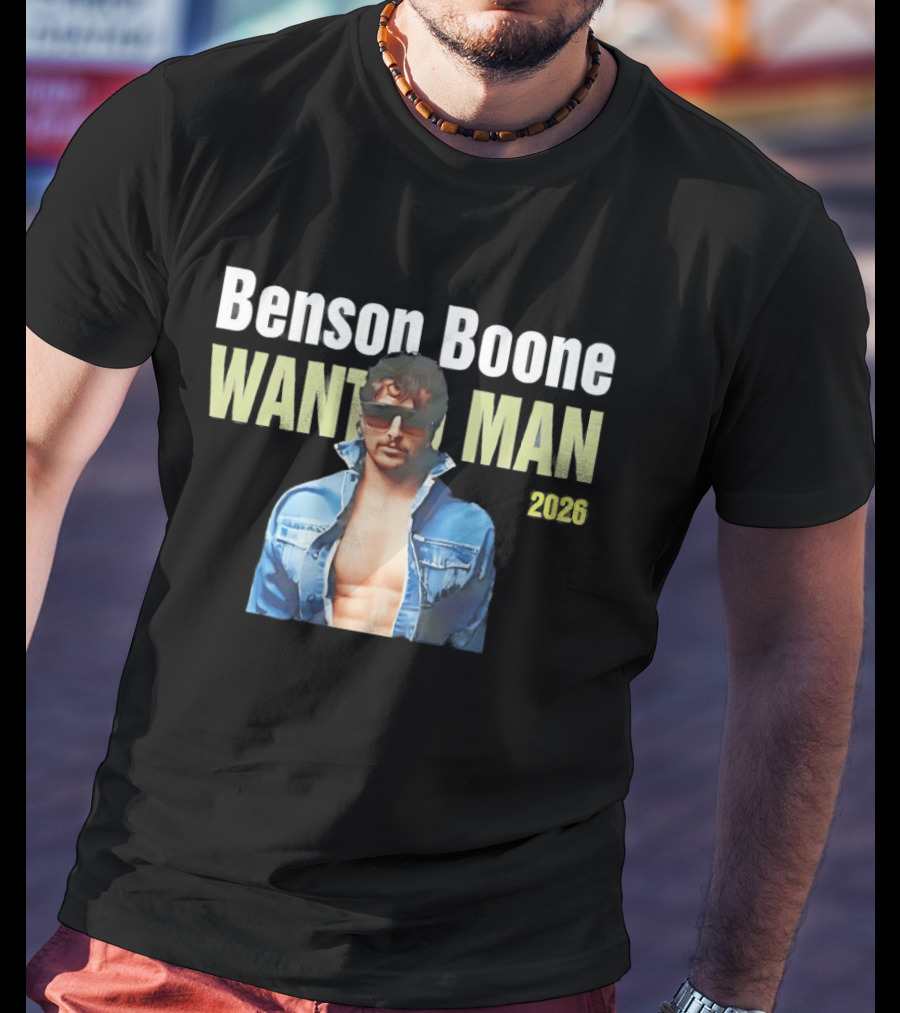 Benson Boone Wanted Man 2026 Tour T-Shirt