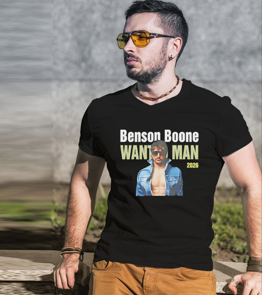 Benson Boone Wanted Man 2026 Tour T-Shirt