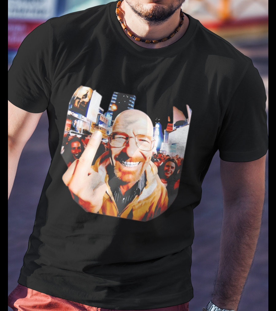Breaking Bad Walter White Iconic Gesture In Urban Setting T-Shirt