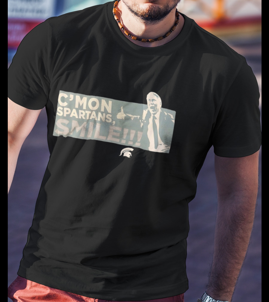 C'mon Spartans Smile Motivational Expression T-Shirt