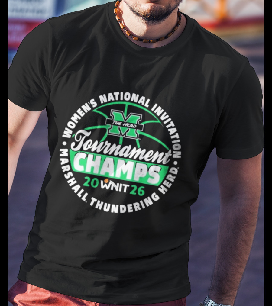 Marshall Thundering Herd Women's National Invitation Tournament Champs 2026 WNIT T-Shirt