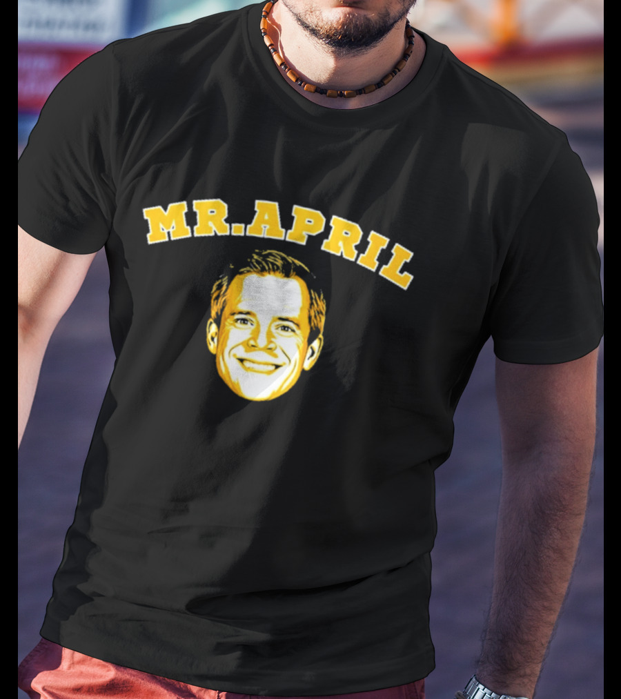 Michigan Wolverines Mr. April Big Head T-Shirt