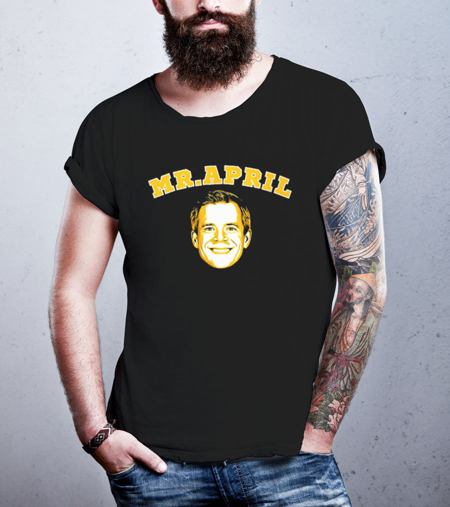 Michigan Wolverines Mr. April Big Head T-Shirt