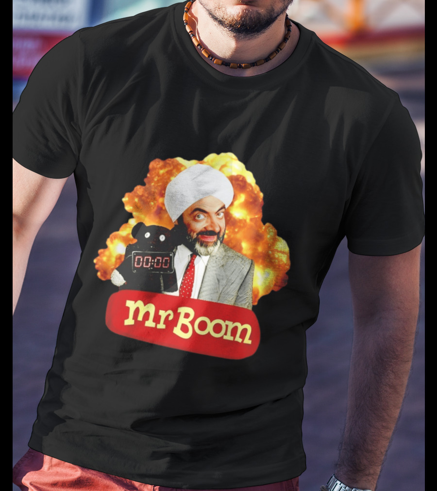 Mr Boom Meme Explosion Countdown Teddy T-Shirt