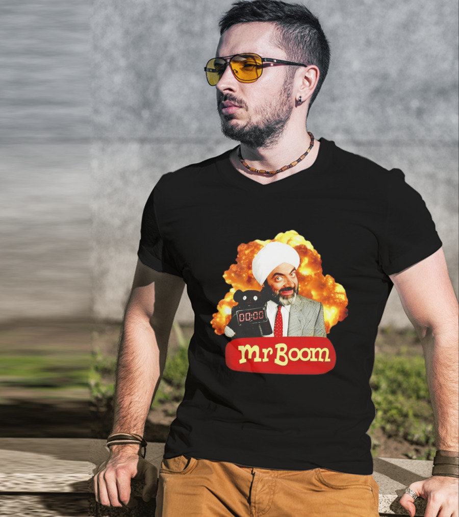 Mr Boom Meme Explosion Countdown Teddy T-Shirt