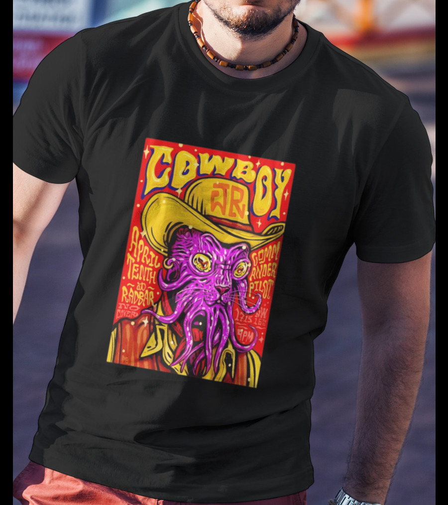 Cowboy Jr April Tenth Radar Commander Pilot Event 9PM No Cover T-Shirt
