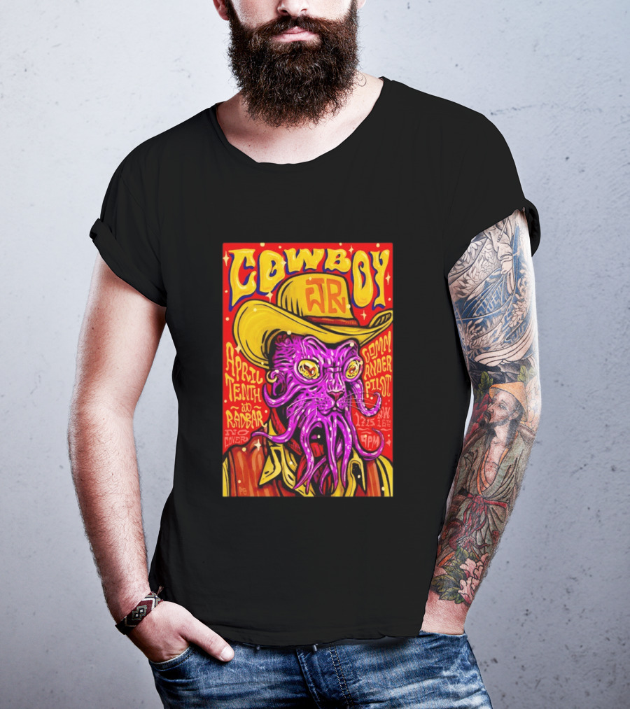 Cowboy Jr April Tenth Radar Commander Pilot Event 9PM No Cover T-Shirt