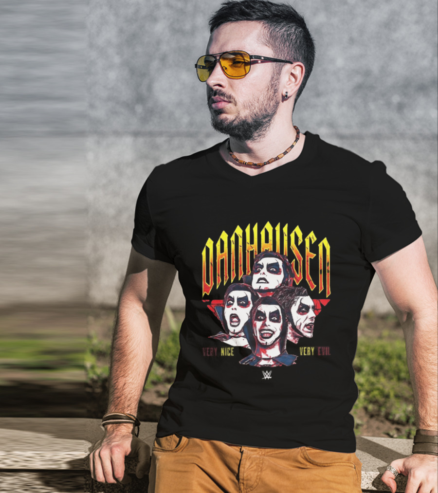 Danhausen Very Nice Very Evil Expressions WWE Face T-Shirt