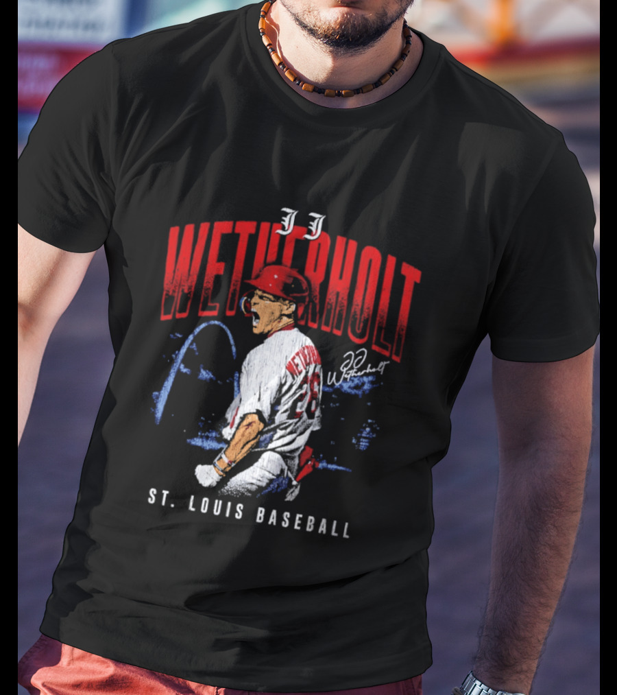 JJ Wetherholt St Louis Baseball Arch 32 T-Shirt