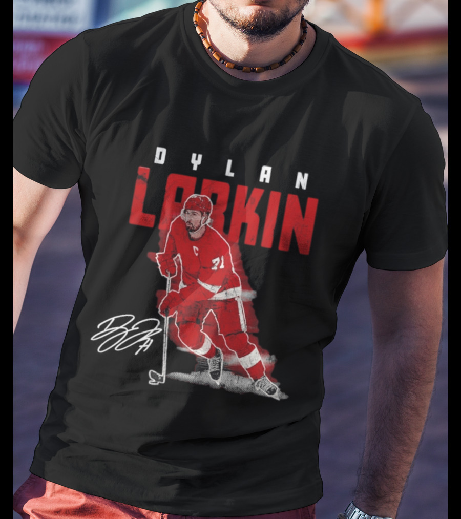 Dylan Larkin Detroit Red Wings Captain 71 T-Shirt