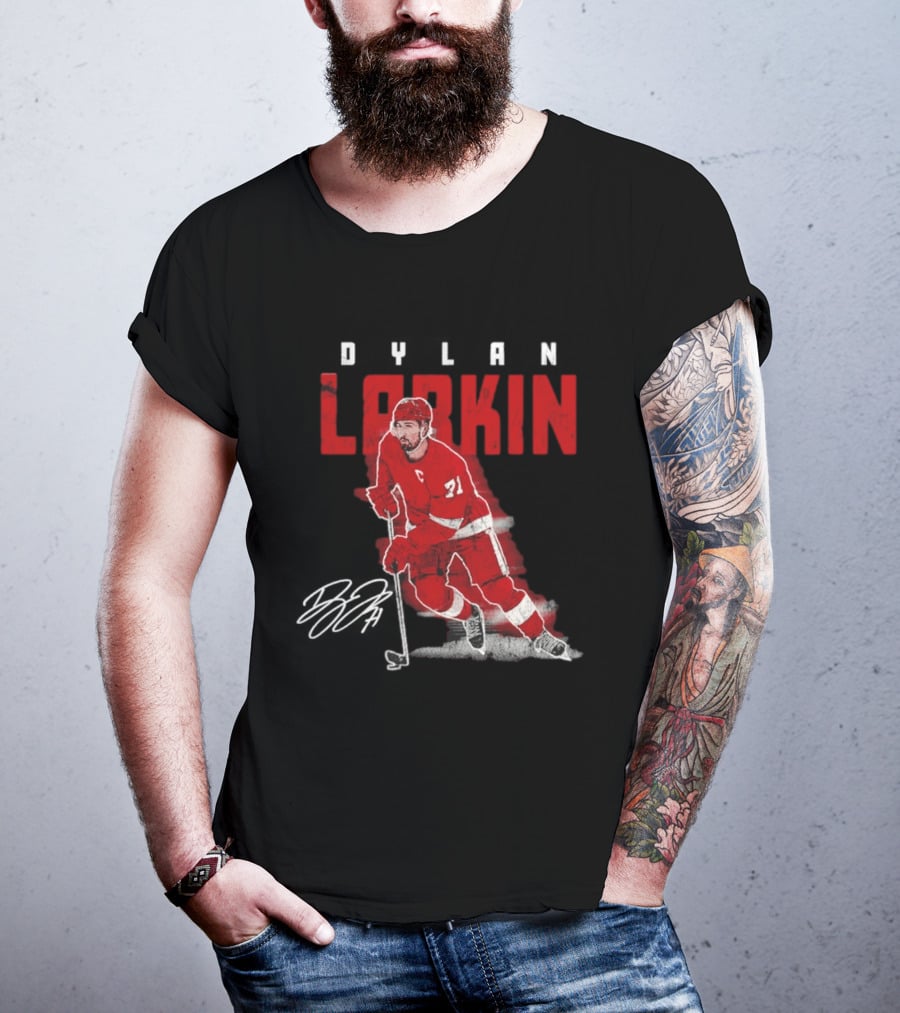 Dylan Larkin Detroit Red Wings Captain 71 T-Shirt
