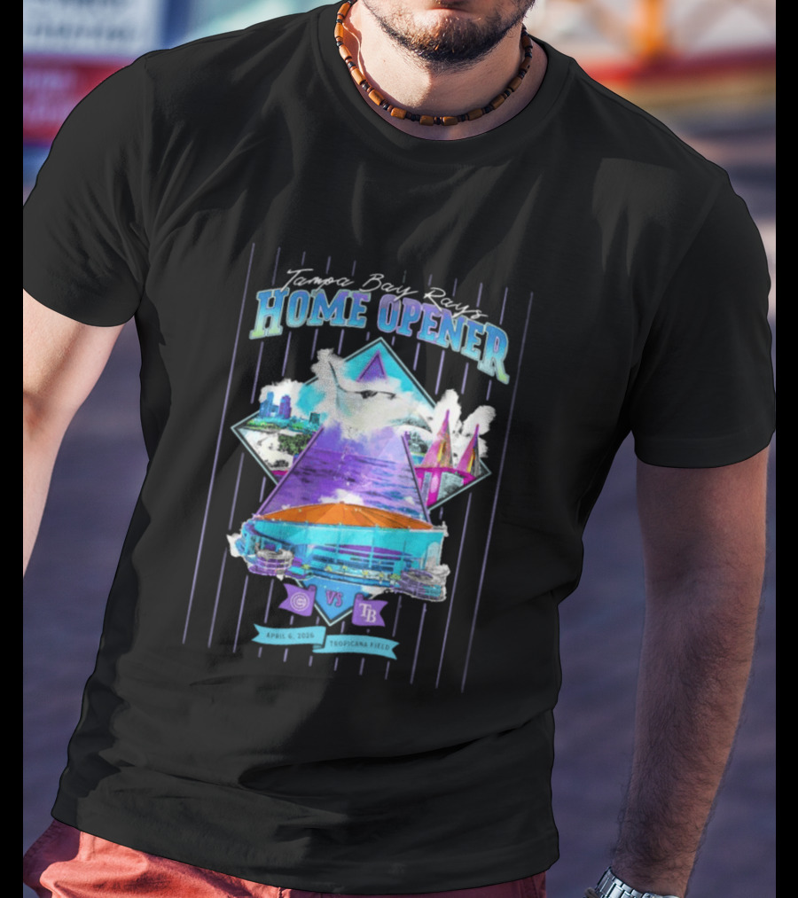 Tampa Bay Rays Home Opener Tropicana Field Skyline T-Shirt