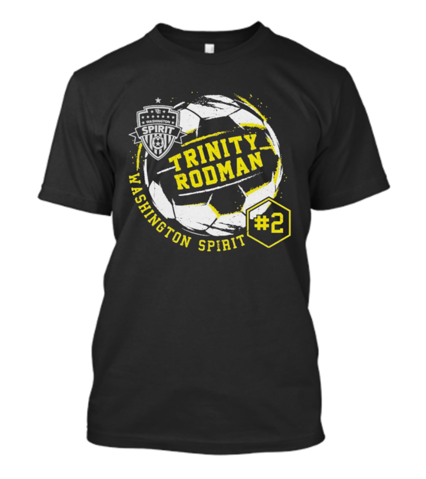 Trinity Rodman Washington Spirit Soccer Ball #2 T-Shirt