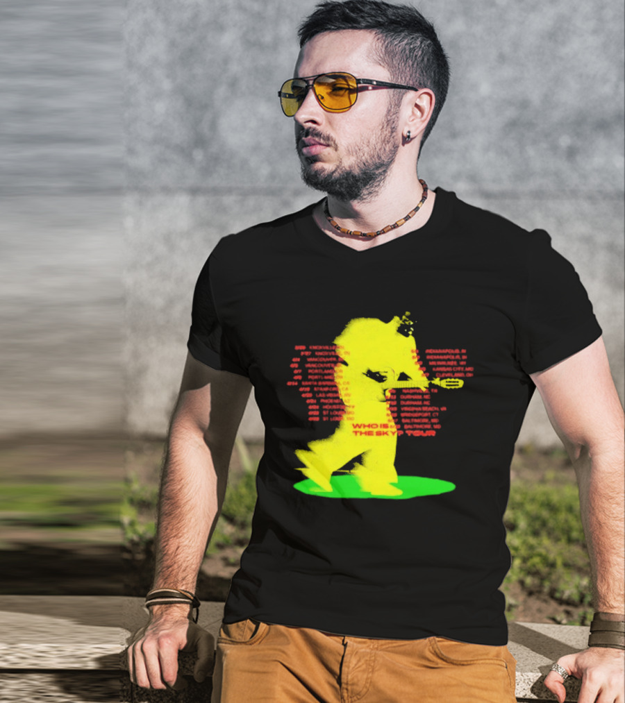 Who Is The Sky Tour With Astronaut Silhouette And Tour Dates T-Shirt