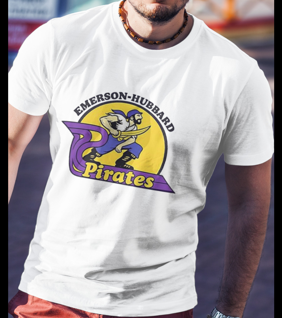 Emerson Hubbard Pirates 1983 Swordsman Yellow T-Shirt