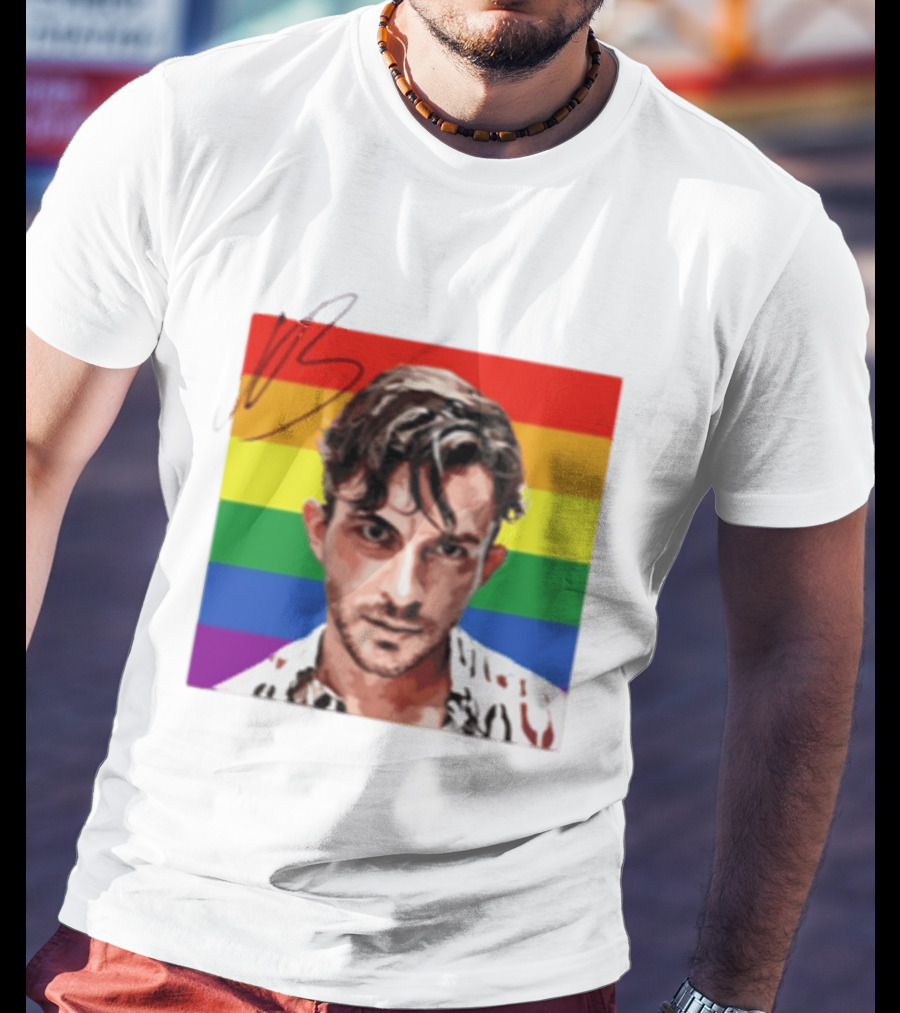Jonathan Bailey LGBTQ+ Rainbow T-Shirt