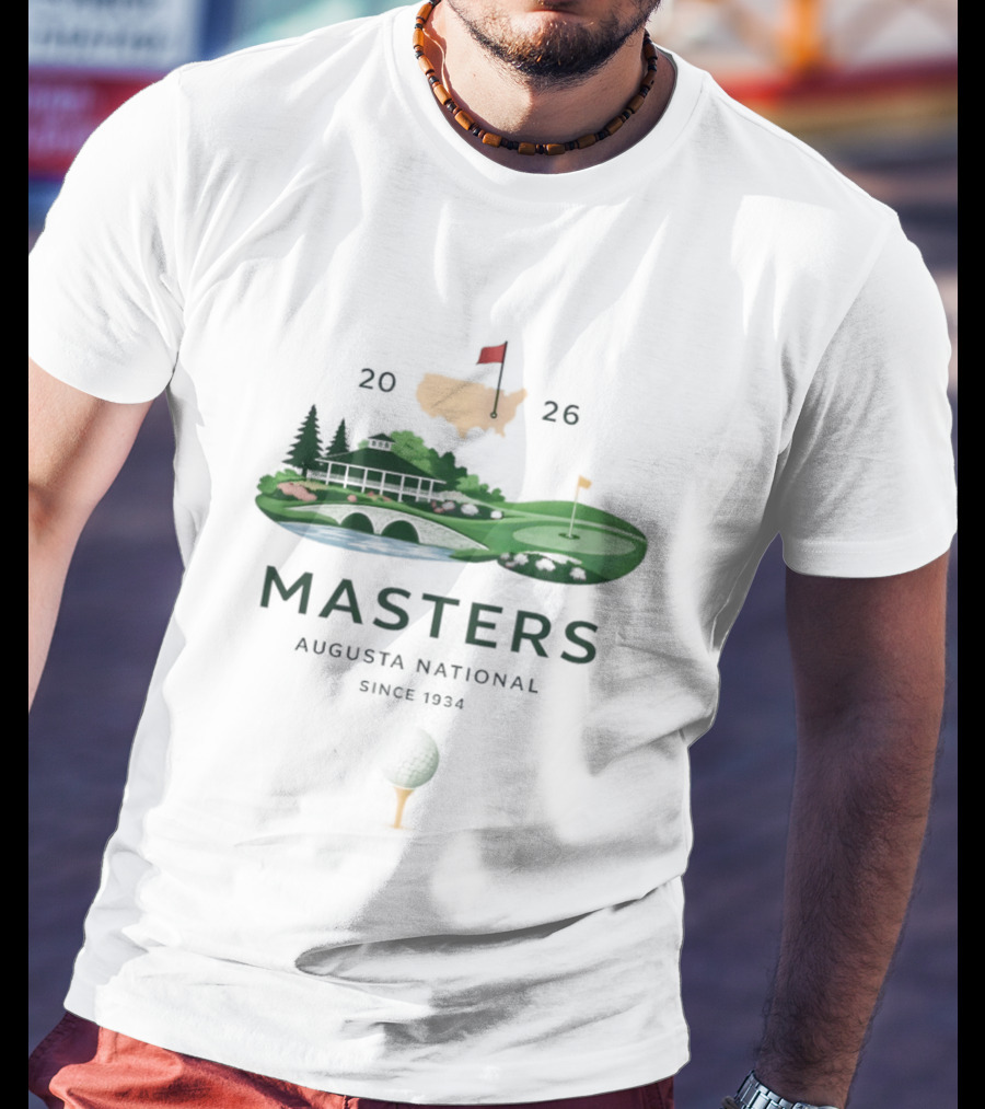 Masters 2026 Augusta National Golf Scenic Souvenir T-Shirt