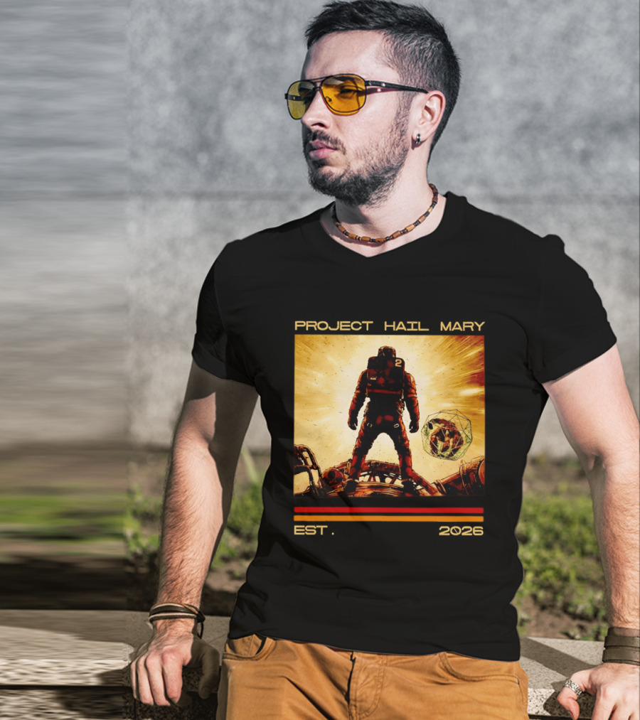 Andy Wei Project Hail Mary 2 Astronaut Est 2026 T-Shirt
