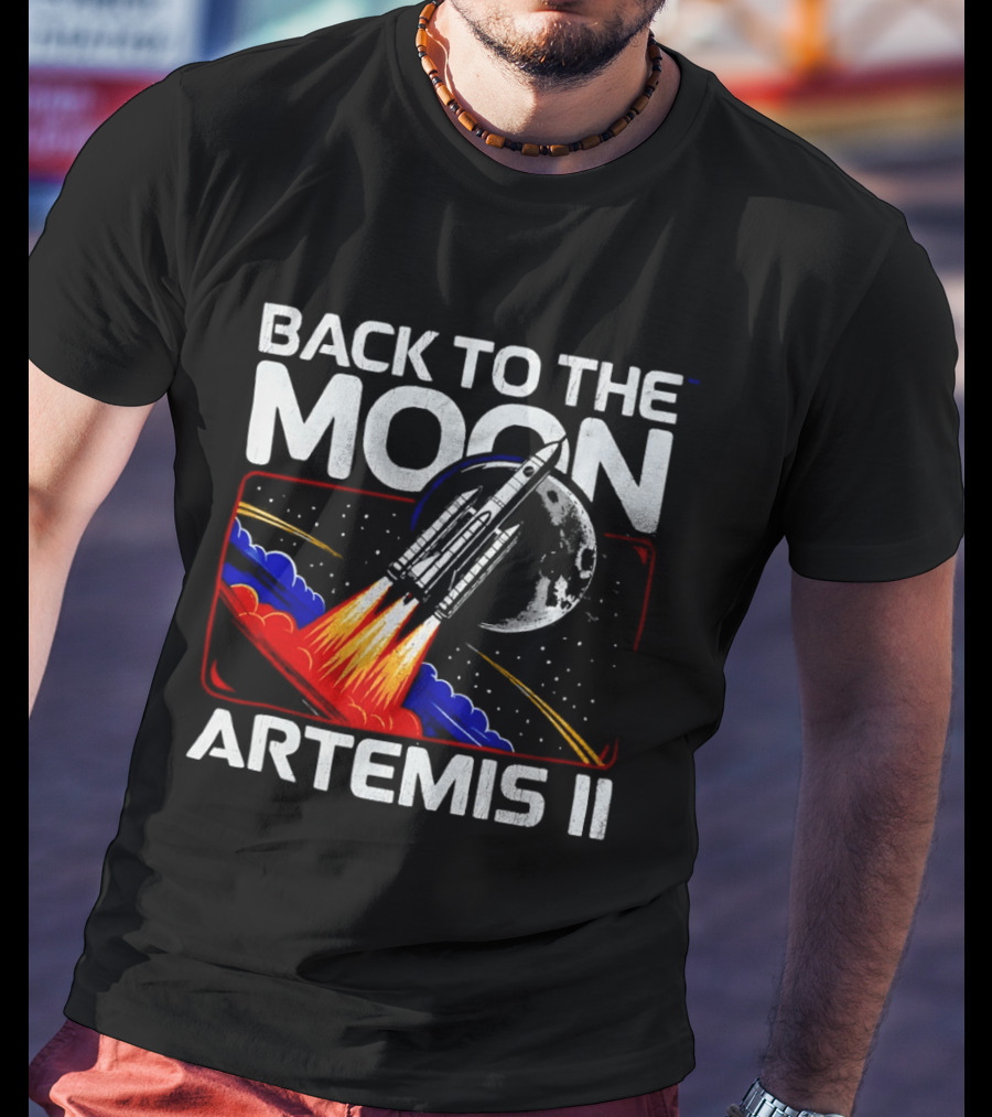 Back To The Moon Artemis II Rocket Mission Lunar Exploration T-Shirt