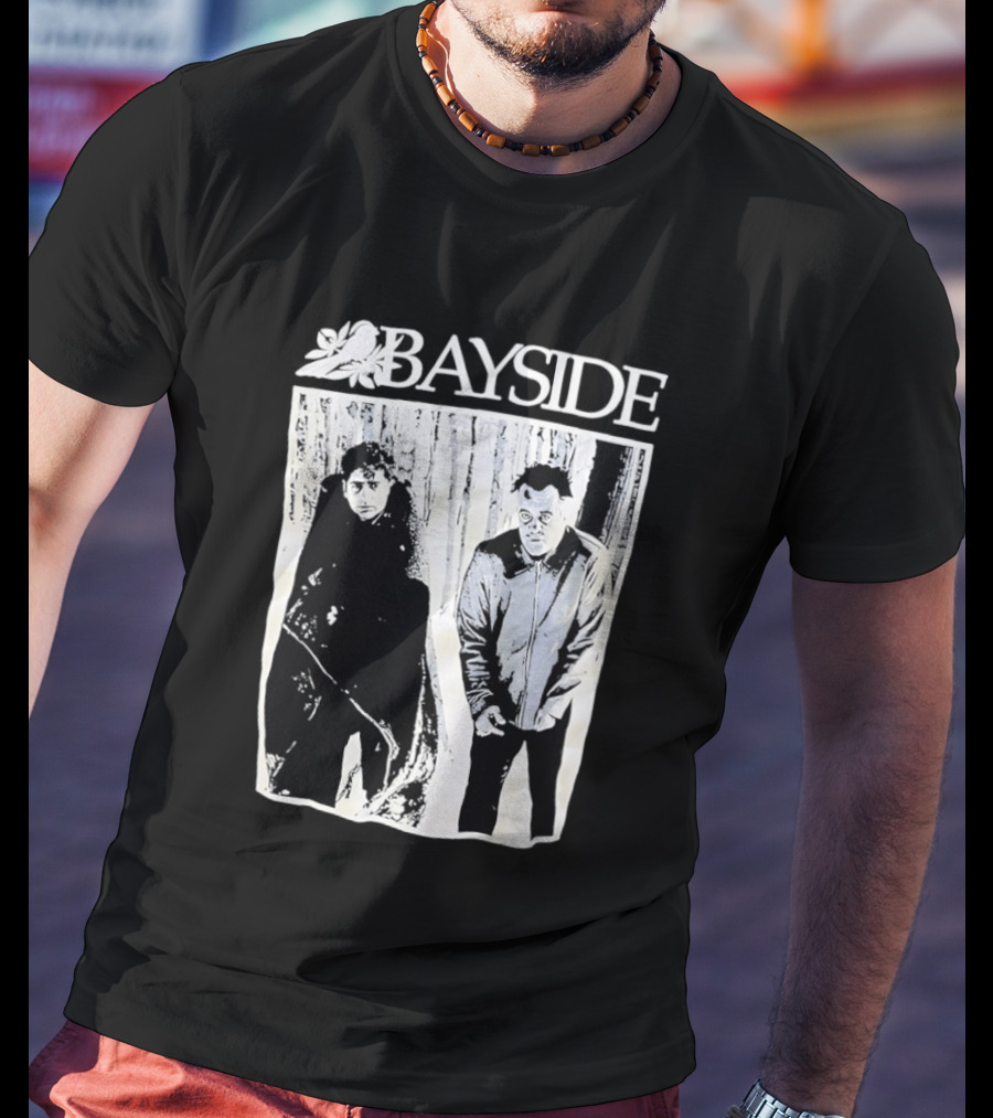Bayside Band 25th Anniversary Black And White Image T-Shirt