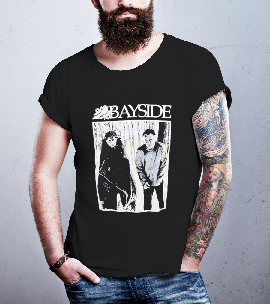 Bayside Band 25th Anniversary Black And White Image T-Shirt
