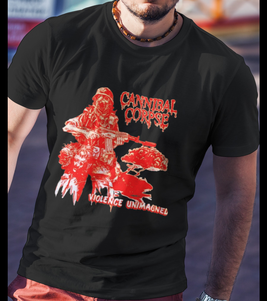 Cannibal Corpse Violence Unimagined Skeleton Soldier Album Merch T-Shirt