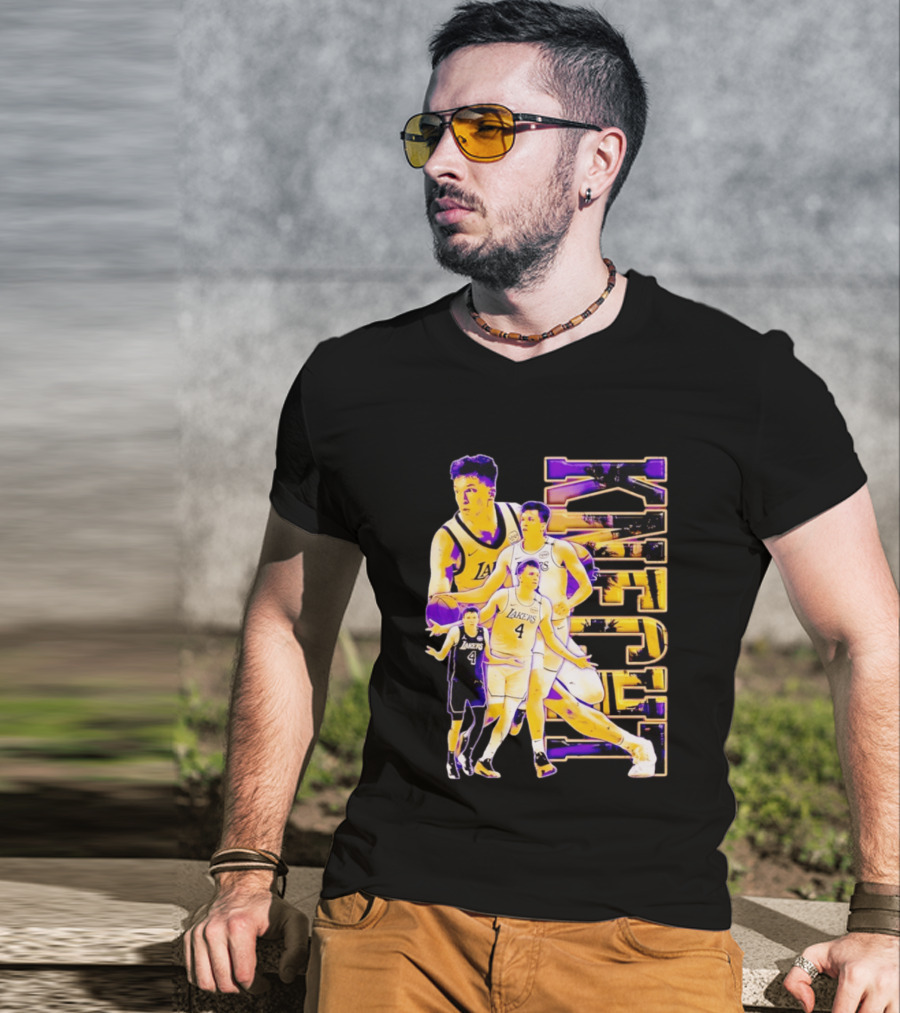 Dalton Knecht Los Angeles Lakers Basketball Lakers 4 T-Shirt