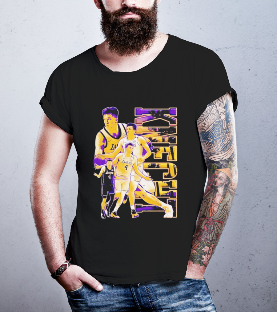 Dalton Knecht Los Angeles Lakers Basketball Lakers 4 T-Shirt