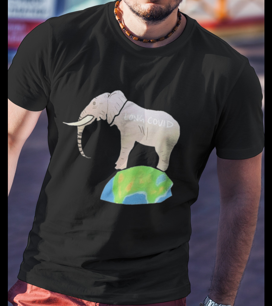Elephant Long Covid Earth T-Shirt