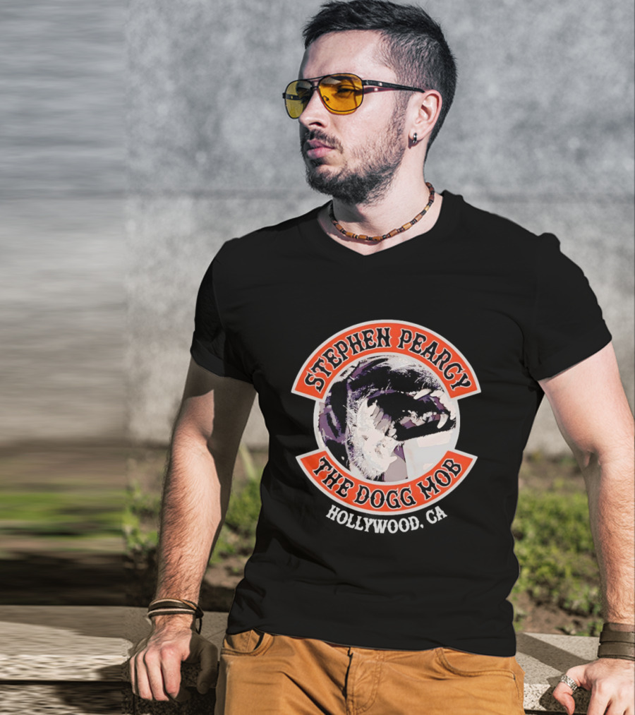 Stephen Pearcy The Dogg Mob Hollywood CA Vintage Rock Band T-Shirt