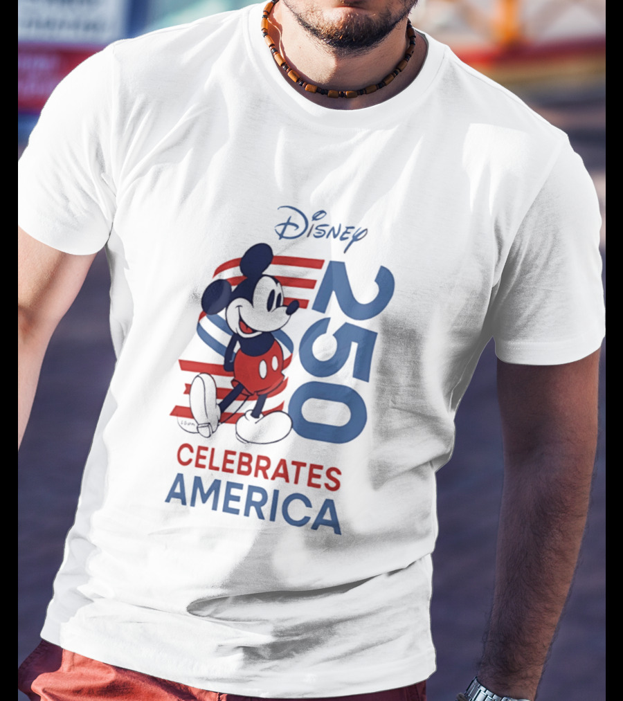 Disney Celebrates America 250th Anniversary 1776 2026 Mickey Mouse T-Shirt