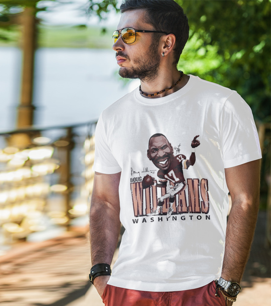 Doug Williams Washington Commanders Football Cartoon Caricature T-Shirt