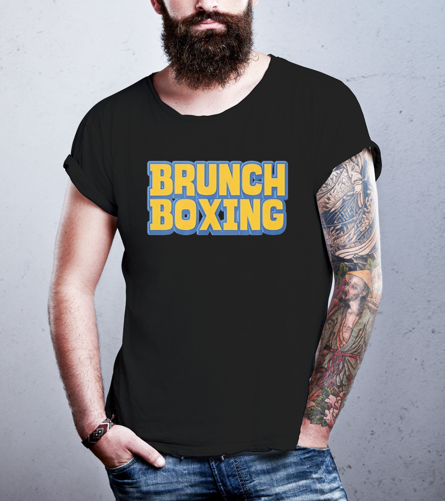 Brunch Boxing Bold Yellow And Blue T-Shirt