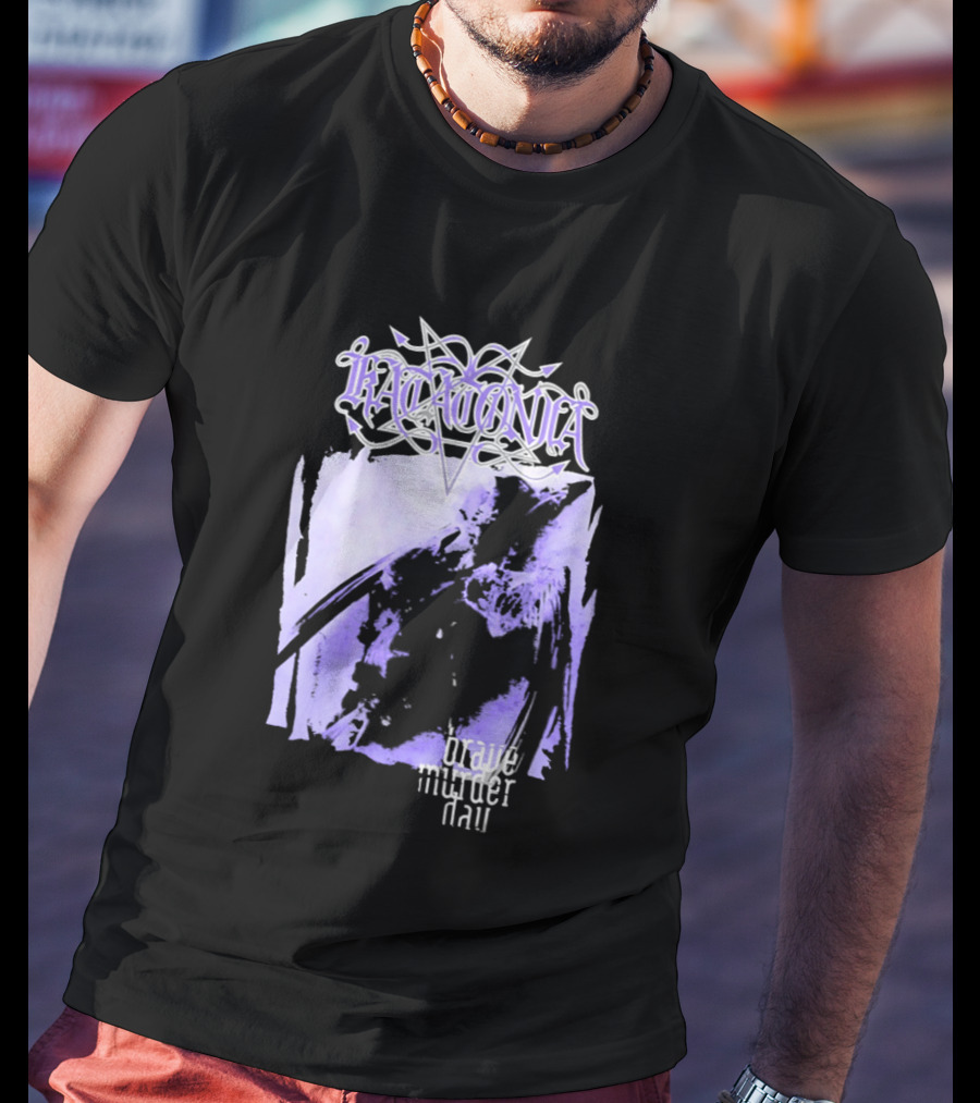 Katatonia Brave Murder Day Album Cover Art Purple Abstract T-Shirt