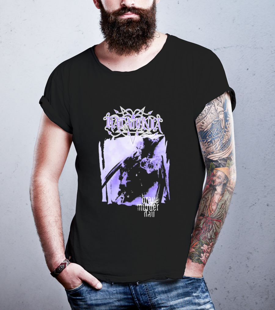 Katatonia Brave Murder Day Album Cover Art Purple Abstract T-Shirt
