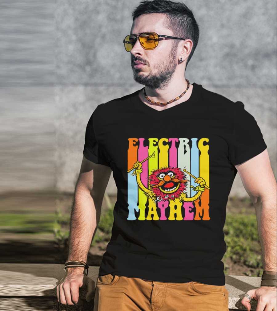 Electric Mayhem Muppets Dr. Teeth Animal Drummer T-Shirt