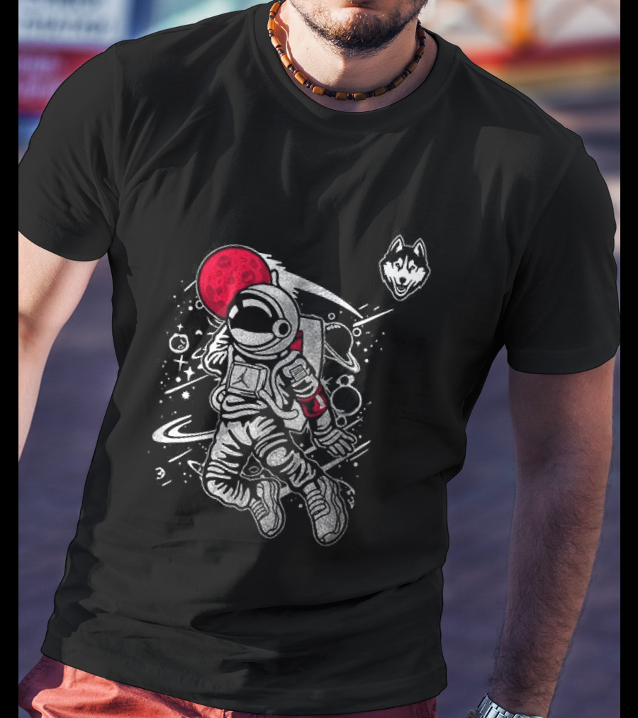 UConn Huskies 2026 Space Astronaut Adventure T-Shirt