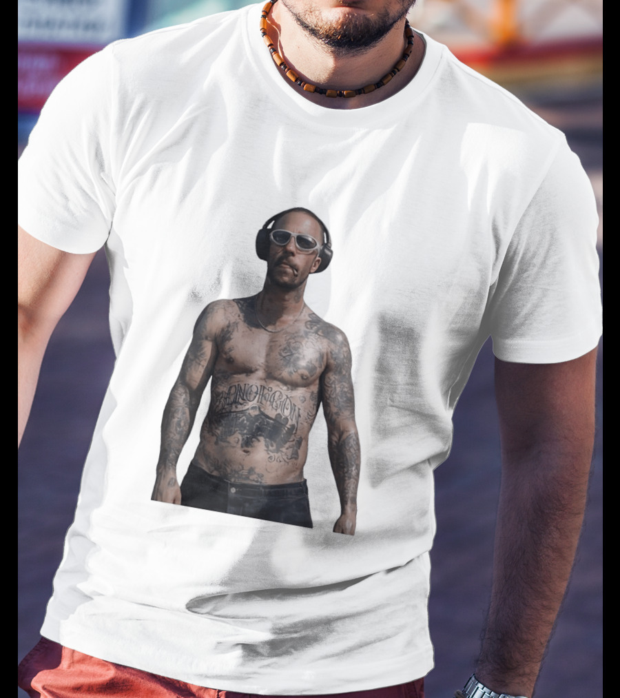 Adam Levine Maroon 5 Smoking Tattoos And Headphones T-Shirt